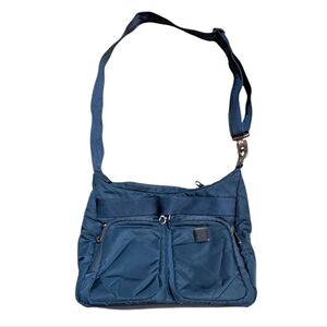 Lewis N Clark Travel Crossbody Bag Purse Blue